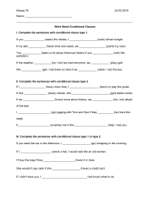 worksheet if-clauses