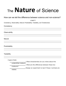 Nature of science guided notes