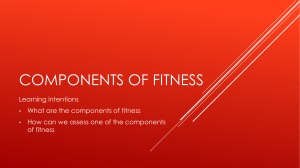 L1. Components of Fitness