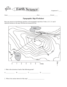 Topo Map Worksheets