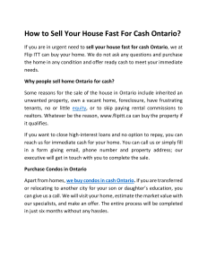 How to Sell Your House Fast For Cash Ontario?