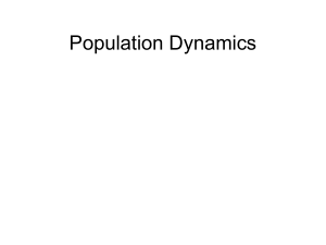 Population Dynamics and Interactions