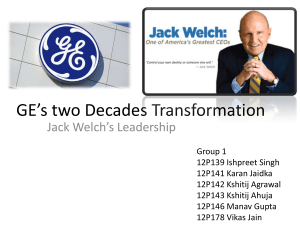 GE-Two Decades Transformation