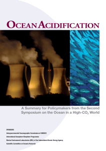Ocean Acidficiation Background Information Reading