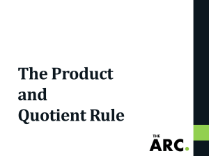 product quotient rule