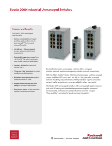 Stratix 2000 Industrial Unmanaged Switches