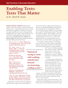 ENabling texts that matter