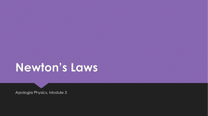 Newton's Laws Physics Powerpoint
