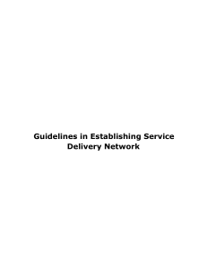 Guidelines Establishing SDN