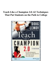 Teach Like a Champion 2.0 62 Techniques