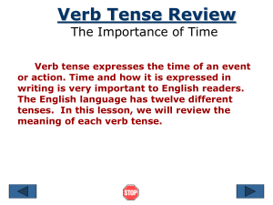 verb tenses review