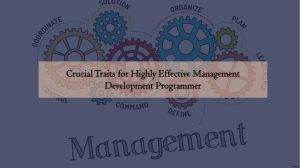 Crucial Traits for Highly Effective Management Development | Ring at +1(240)8399485