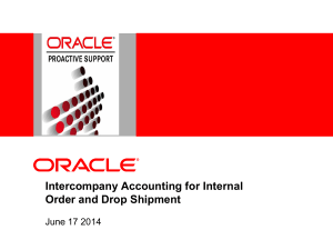 Intercompany Accounting for Internal Order and Drop Shipment-SIG 2014 6-17