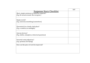 Suspense-Story-Checklist