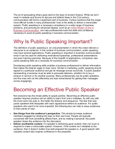 The Importance of Public Speaking in Business Communication by Rider University