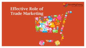 Effective Role of Trade Marketing | Ring at +1(240)8399485