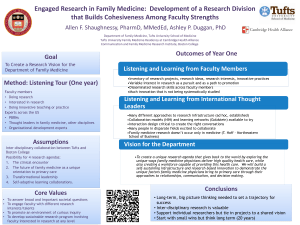 Engaged Research in Family Medicine: Development of a Research Division