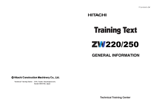 Hitachi Zw220 Zw250 Wheel Loader Service Manual Set