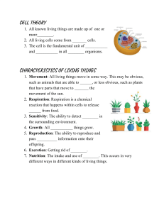 Cell Unit Guided Notes