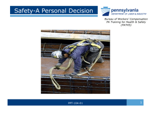 Safety is a Personal Decision