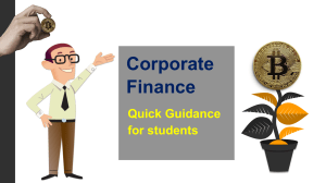 Corporate Finance – Quick Guidance for Students | Ring at +1(240)8399485