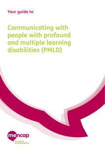 Communicating with people with PMLD  a guide  1 