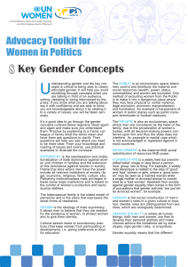 Key Gender Concepts