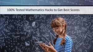 100% Tested Mathematics Hacks to Get Best Scores | Ring at +1(240)8399485