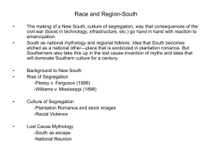Race and Region-South