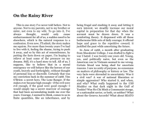 On the Rainy River text