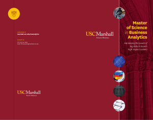 USC Marshall brochure 2017