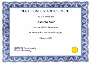 [Updatte] Cultural Integrity Cultural Integrity Certificate