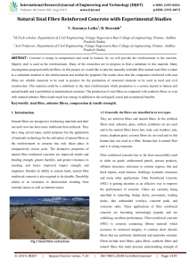IRJET-Natural Sisal Fibre Reinforced Concrete with Experimental Studies