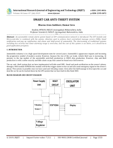 IRJET-Smart Car Anti-Thieft System