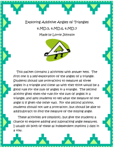 Exploring Additive Angles of Triangles cover page thumb