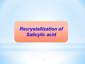 Recrystallization of S.A.
