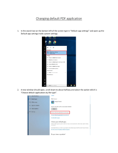 Changing default PDF application