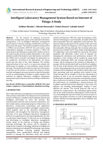 IRJET-    Intelligent Laboratory Management System based on Internet of Things: A Study