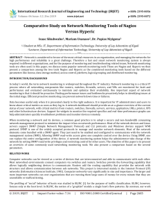 IRJET-Comparative Study on Network Monitoring Tools of Nagios Versus Hyperic