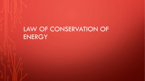 Law of Conservation of Energy PPTX