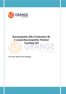 hemoglobin estimation (5 Exps)