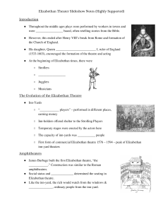 Elizabethan Theater Guided Notes 