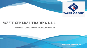 Gypsum powder manufacturer company in Dubai – Wasit Group 
