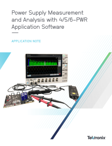 Power Supply Measurement 4-5-6-PWR App Note 55W-61294-31
