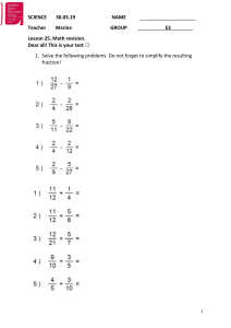 fractions math test