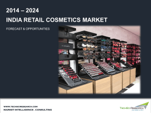 India Retail Cosmetics Market Size, Share, Growth and Forecast by 2024