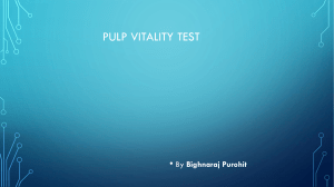 PULP vitality tests
