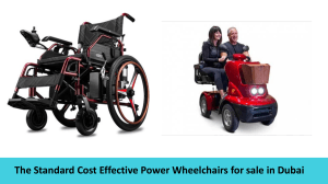The Standard Cost Effective Power Wheelchairs for sale in Dubai