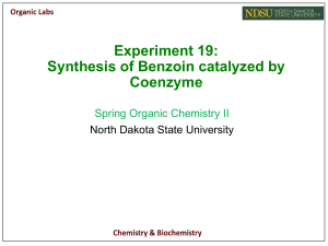Coenzyme synthesis of benzoin-Final