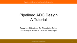 Pipelined ADC NonIdealities Slides v1 0